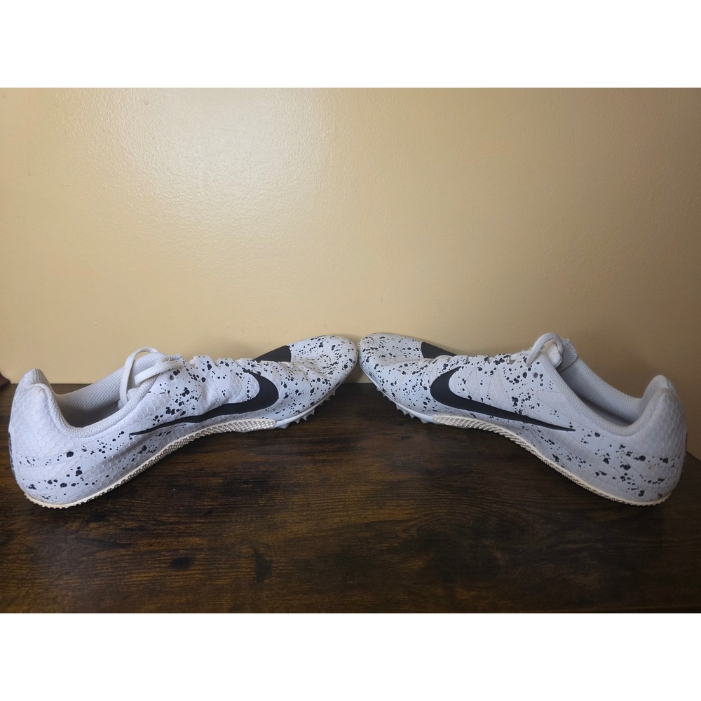 Nike Zoom Rival M 9 Track Spikes White Black Splatter 907564-002 Mens 11 - Picture 4 of 9